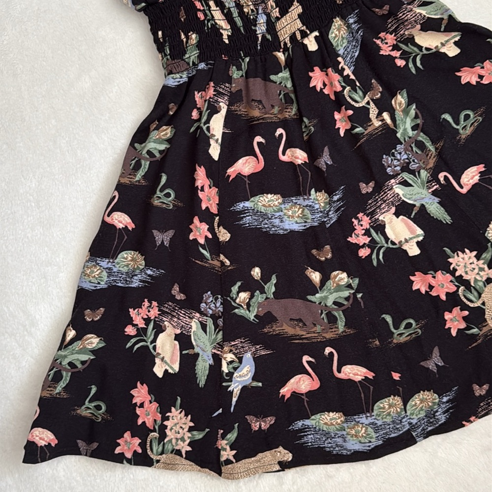 Reformation | Emmaline Mini Dress Brasilia Animal Print Sundress Black (2) - Picture 14 of 16